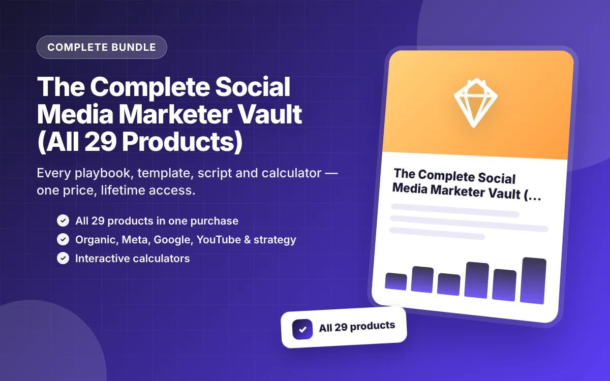 The Complete Social Media Marketer Vault (All 29 Products)