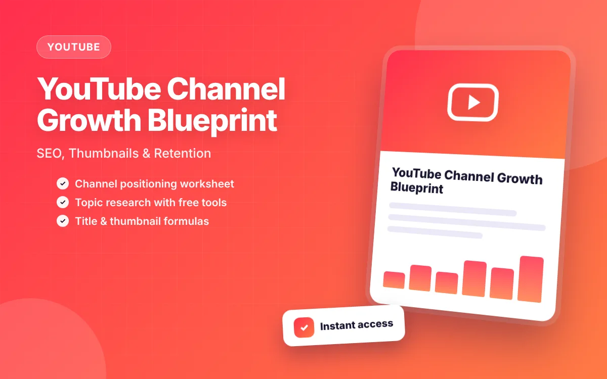 YouTube Channel Growth Blueprint: SEO, Thumbnails & Retention